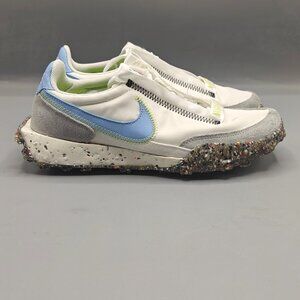Nike Waffle Racer Crater Summit White Aluminum Athletic Shoes Women's Size 7